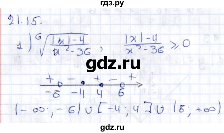 ГДЗ по алгебре 9 класс Мерзляк  Углубленный уровень § 21 - 21.15, Решебник к учебнику 2020