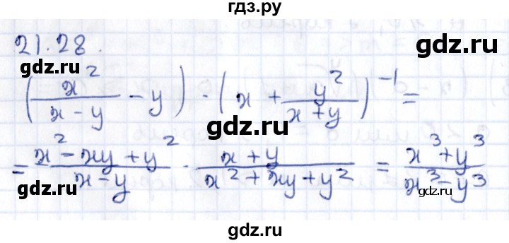 ГДЗ по алгебре 9 класс Мерзляк  Углубленный уровень § 21 - 21.28, Решебник к учебнику 2020