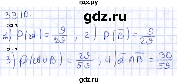 ГДЗ по алгебре 9 класс Мерзляк  Углубленный уровень § 33 - 33.10, Решебник к учебнику 2020