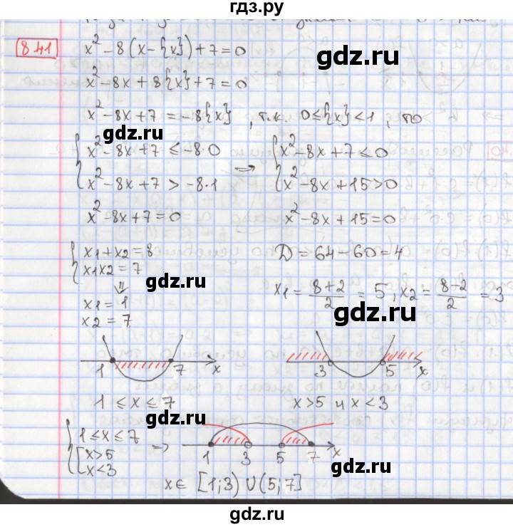 ГДЗ по алгебре 9 класс Мерзляк  Углубленный уровень § 8 - 8.41, Решебник к учебнику 2020