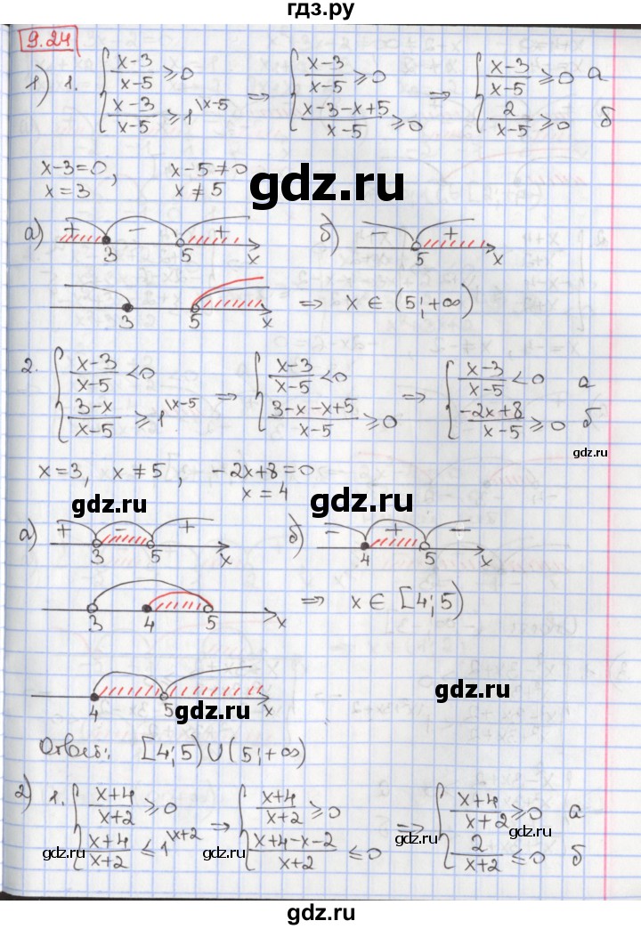 ГДЗ по алгебре 9 класс Мерзляк  Углубленный уровень § 9 - 9.24, Решебник к учебнику 2020