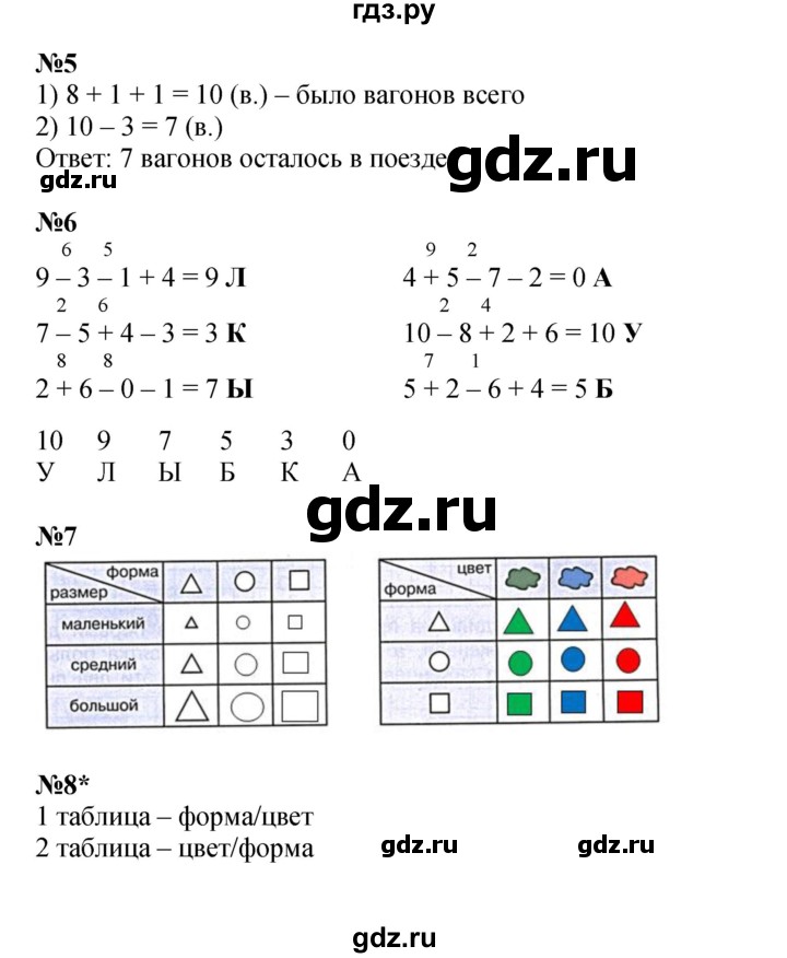 ГДЗ по математике 1 класс Петерсон рабочая тетрадь  часть 3. страница - 31, Решебник 2023