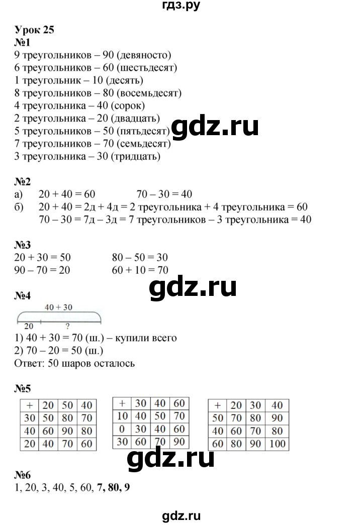 ГДЗ по математике 1 класс Петерсон рабочая тетрадь  часть 3. страница - 33, Решебник 2023