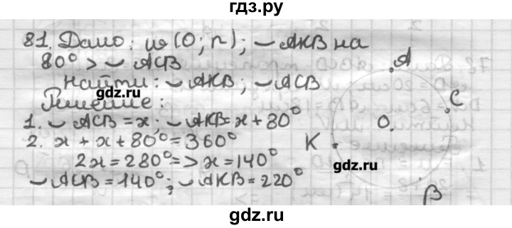 ГДЗ по геометрии 8 класс Мерзляк дидактические материалы  вариант 2 - 81, Решебник