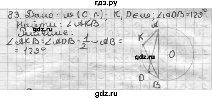 ГДЗ по геометрии 8 класс Мерзляк дидактические материалы  вариант 2 - 83, Решебник