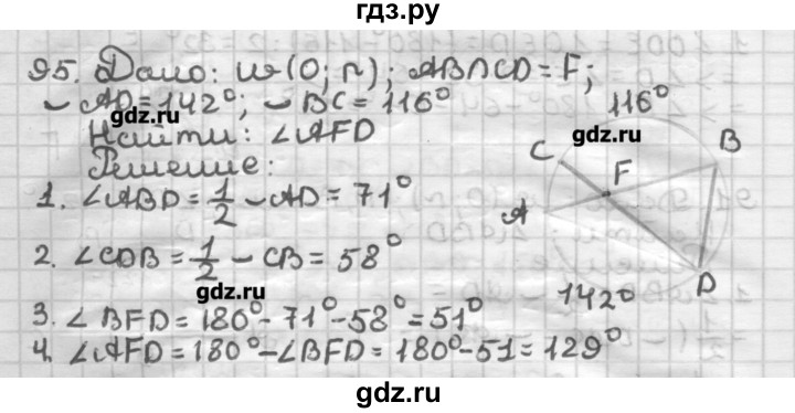 ГДЗ по геометрии 8 класс Мерзляк дидактические материалы  вариант 2 - 95, Решебник