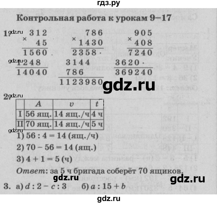 ГДЗ по математике 3 класс Петерсон самостоятельные и контрольные работы  выпуск 3.2. страница - 85, Решебник