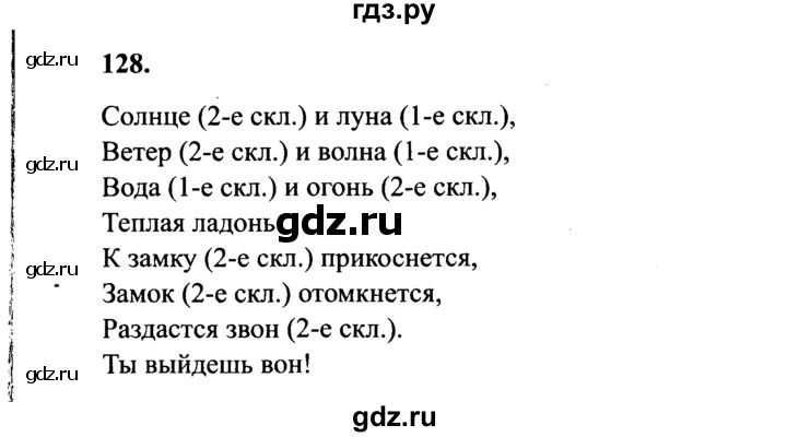 Русский язык 7 класс упражнение 128