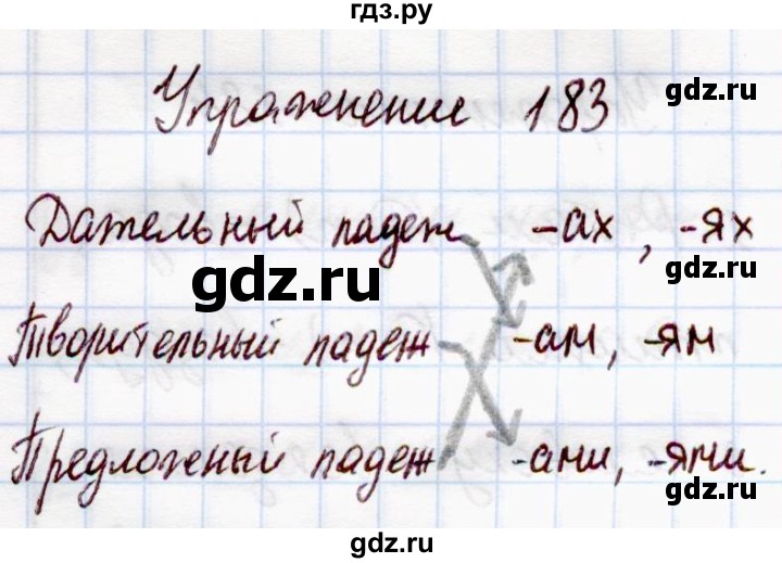 4 класс страница 103 упражнение 183