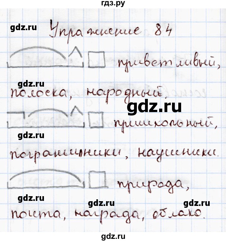 Русский 4 класс упражнение 84