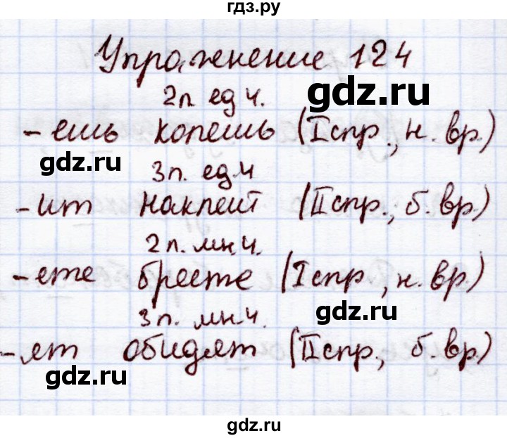 Русский 4 класс страница 124 упражнение 233