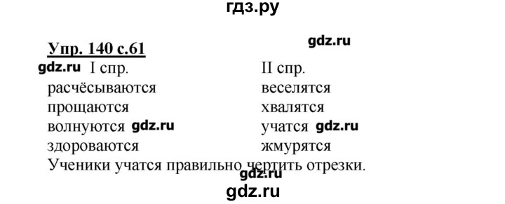 Русский язык 4 класс страница упражнение 140