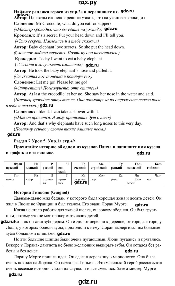 ГДЗ по английскому языку 5 класс Деревянко рабочая тетрадь New Millennium  страница - 49, Решебник №1