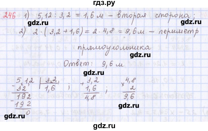 ГДЗ по математике 5 класс Мерзляк  дидактические материалы  вариант 1 - 246, Решебник №1