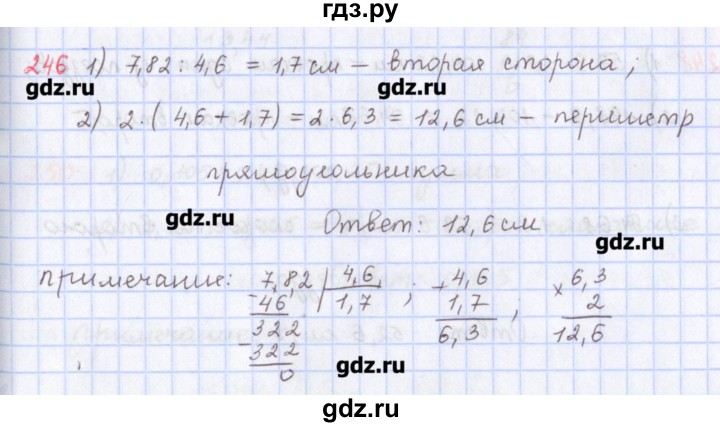 ГДЗ по математике 5 класс Мерзляк  дидактические материалы  вариант 2 - 246, Решебник №1