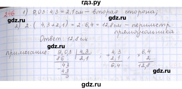 ГДЗ по математике 5 класс Мерзляк  дидактические материалы  вариант 4 - 246, Решебник №1