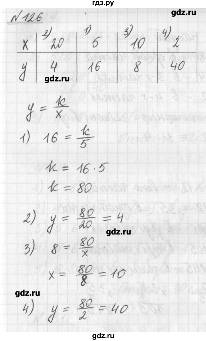 ГДЗ по математике 6 класс Мерзляк дидактические материалы  вариант 1 - 126, Решебник №1