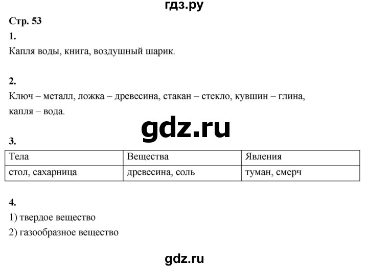 ГДЗ по окружающему миру 3 класс  Поглазова рабочая тетрадь  часть 1. страница - 53, Решебник 2024