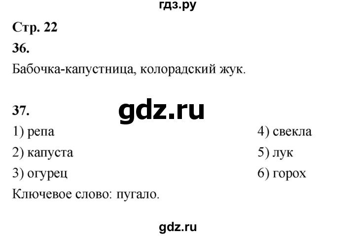 ГДЗ по окружающему миру 3 класс  Поглазова рабочая тетрадь  часть 2. страница - 22, Решебник 2024