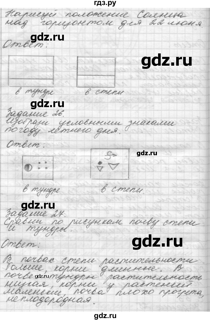 ГДЗ по окружающему миру 4 класс  Поглазова рабочая тетрадь  часть 1. страница - 53, Решебник 2016