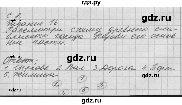 ГДЗ по окружающему миру 4 класс  Поглазова рабочая тетрадь  часть 2. страница - 8, Решебник 2016