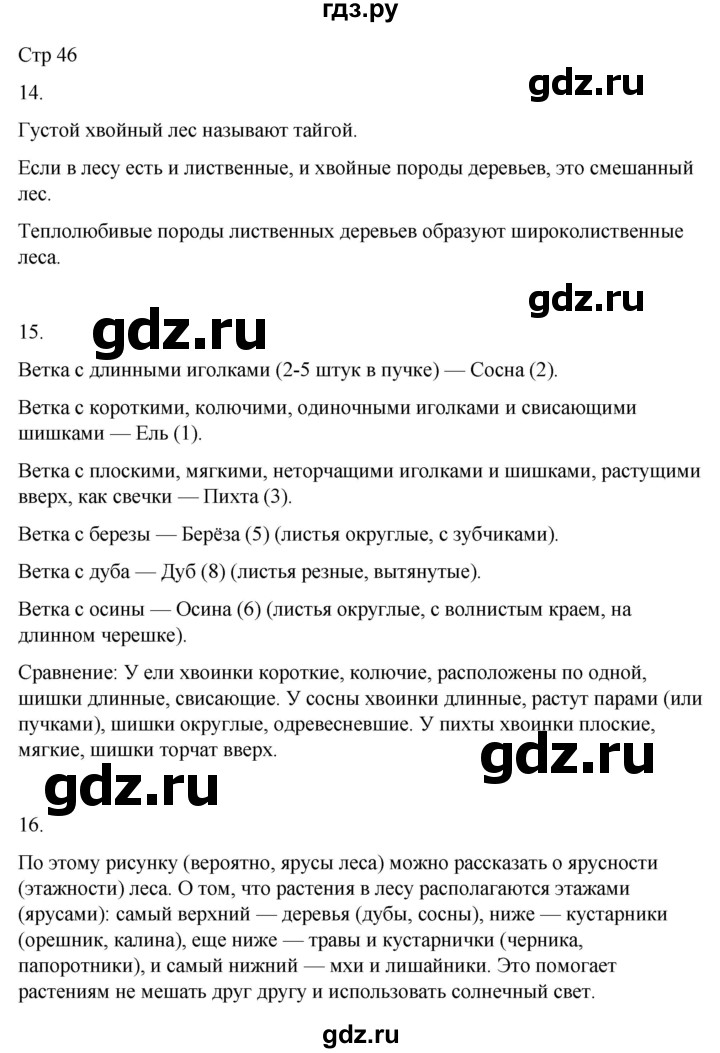 ГДЗ по окружающему миру 4 класс  Поглазова рабочая тетрадь  часть 1. страница - 46, Решебник 2022