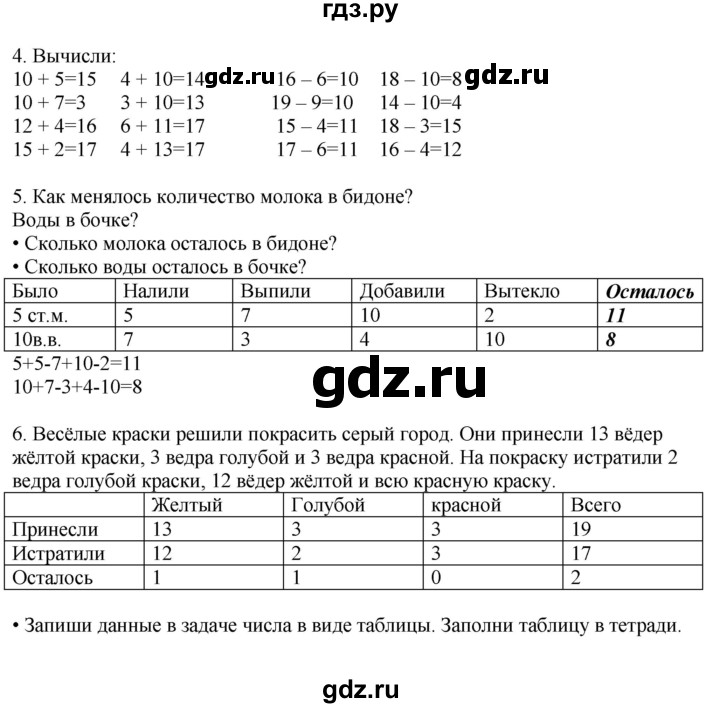 ГДЗ по математике 1 класс Башмаков   часть 2. страница - 67, Решебник №1