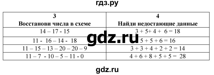 ГДЗ по математике 1 класс Башмаков   часть 2. страница - 59, Решебник 2023