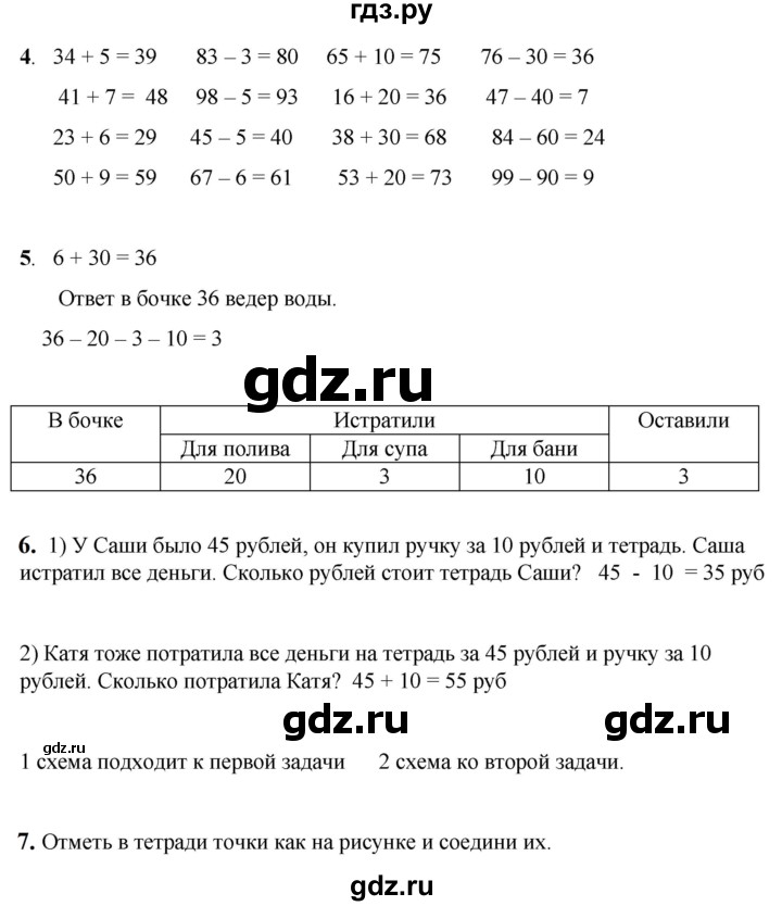 ГДЗ по математике 1 класс Башмаков   часть 2. страница - 97, Решебник 2023