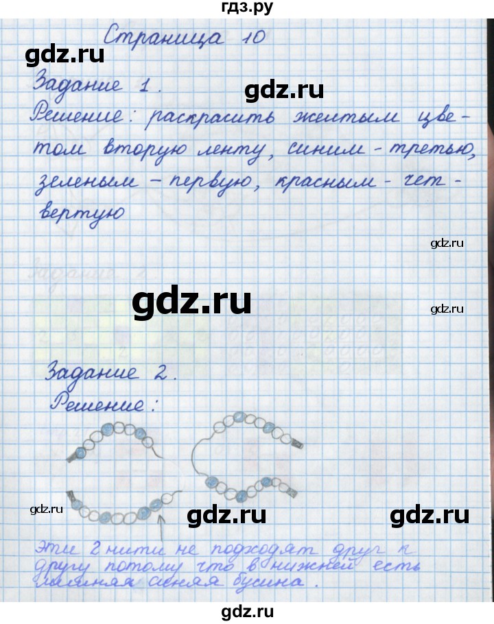 ГДЗ по математике 1 класс Нефедова рабочая тетрадь (Башмаков)  часть 1. страница - 10, Решебник