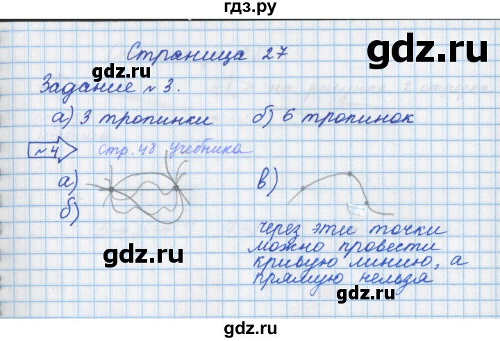 ГДЗ по математике 1 класс Нефедова рабочая тетрадь (Башмаков)  часть 1. страница - 27, Решебник