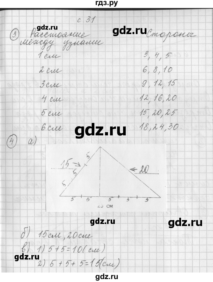 ГДЗ по математике 3 класс Башмаков рабочая тетрадь  часть 1. страница - 31, Решебник №1