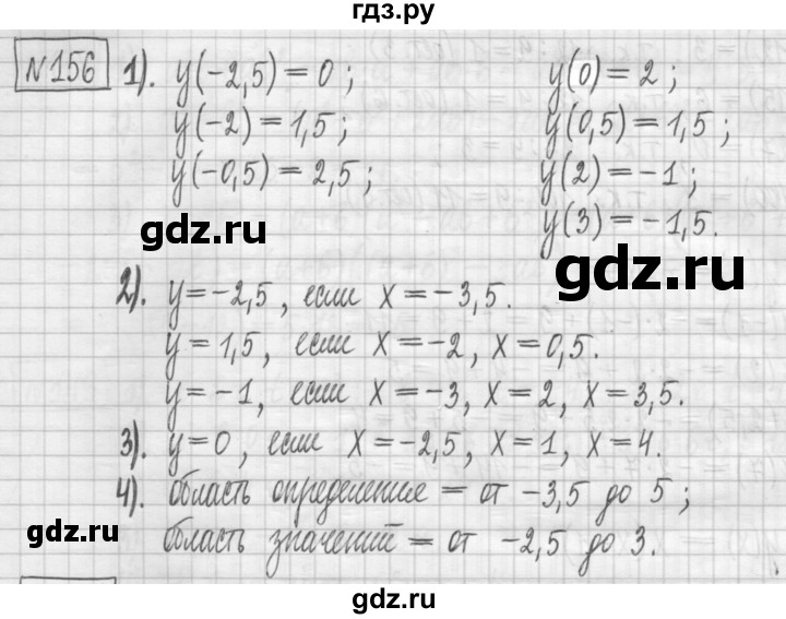 ГДЗ по алгебре 7 класс Мерзляк дидактические материалы  упражнение / вариант 1 - 156, Решебник