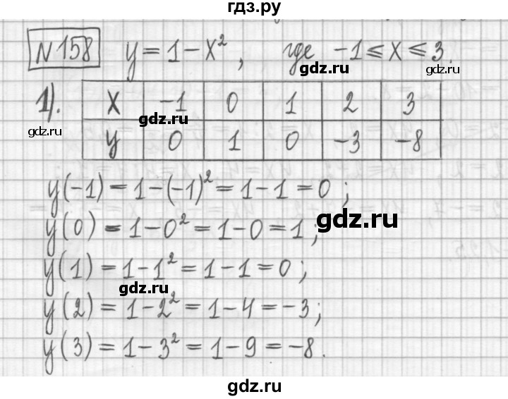 ГДЗ по алгебре 7 класс Мерзляк дидактические материалы  упражнение / вариант 2 - 158, Решебник