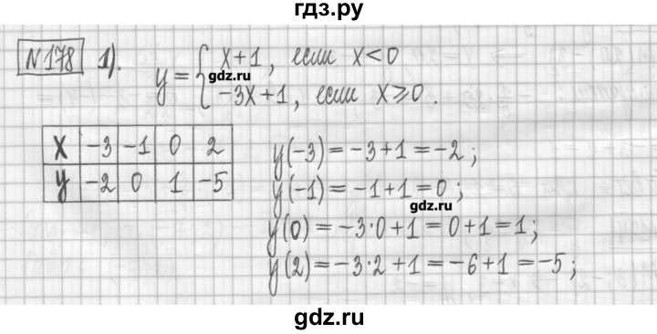 ГДЗ по алгебре 7 класс Мерзляк дидактические материалы  упражнение / вариант 3 - 178, Решебник