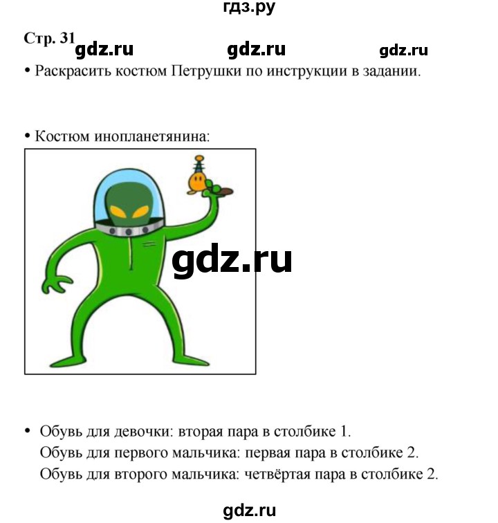 ГДЗ по окружающему миру 1 класс Ивченкова рабочая тетрадь  часть 1. страница - 31, Решебник 2023