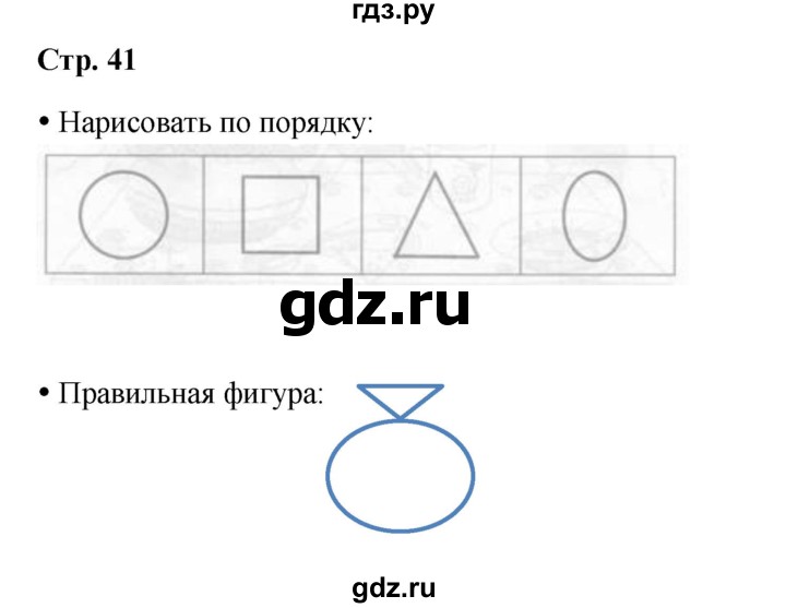 ГДЗ по окружающему миру 1 класс Ивченкова рабочая тетрадь  часть 1. страница - 41, Решебник 2023