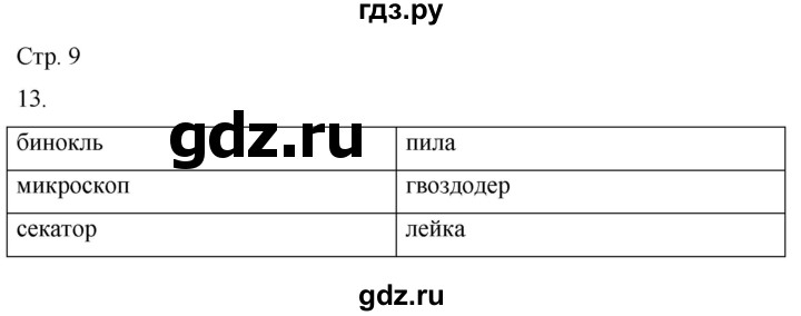 ГДЗ по окружающему миру 2 класс Ивченкова рабочая тетрадь  тетрадь №1. страница - 9, Решебник 2023