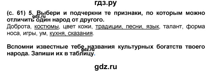 ГДЗ по окружающему миру 4 класс Вахрушев рабочая тетрадь  часть 2 Харитонова (страница) - 61, Решебник №1