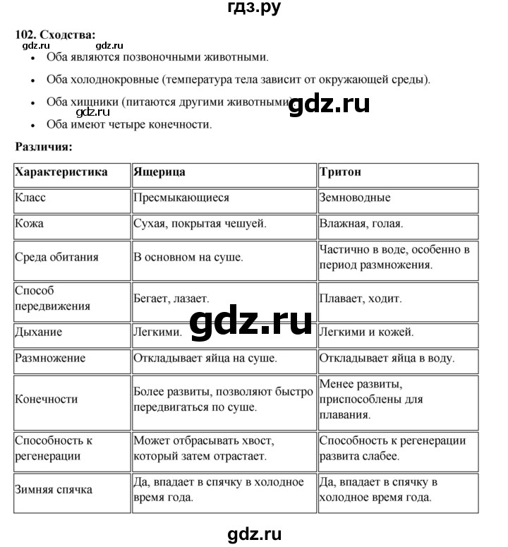 ГДЗ по окружающему миру 3 класс Потапов рабочая тетрадь  часть 1. задание - 102, Решебник 2023