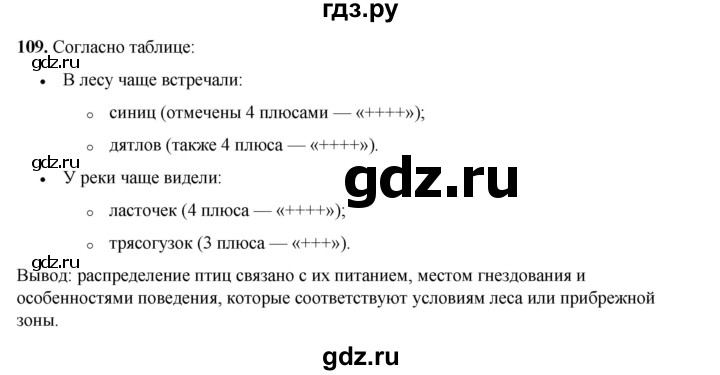 ГДЗ по окружающему миру 3 класс Потапов рабочая тетрадь  часть 1. задание - 109, Решебник 2023