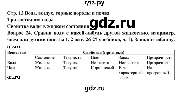 ГДЗ по окружающему миру 3 класс Потапов рабочая тетрадь  часть 1. задание - 24, Решебник 2018