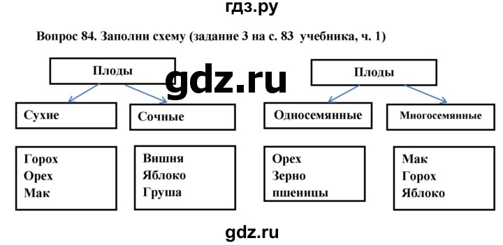 ГДЗ по окружающему миру 3 класс Потапов рабочая тетрадь  часть 1. задание - 84, Решебник 2018