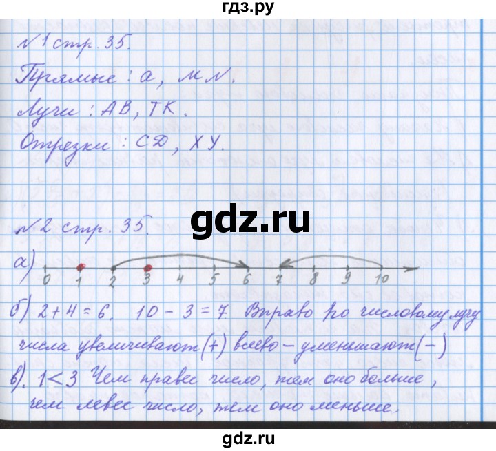 ГДЗ по математике 4 класс Петерсон рабочая тетрадь  часть 2. страница - 35, Решебник №1 2017