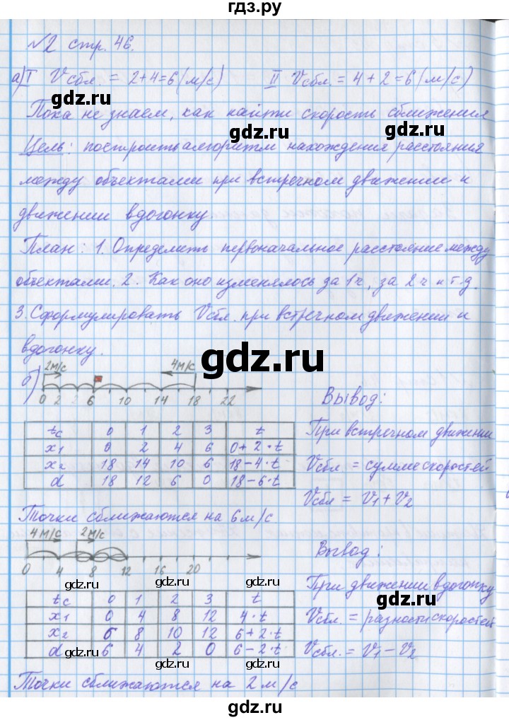 ГДЗ по математике 4 класс Петерсон рабочая тетрадь  часть 2. страница - 46, Решебник №1 2017