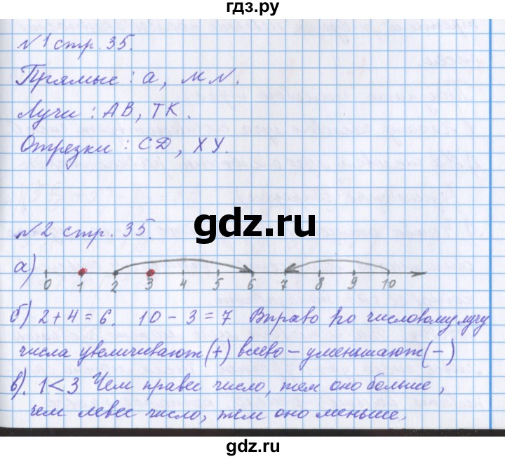 ГДЗ по математике 4 класс Петерсон рабочая тетрадь  часть 2. страница - 35, Решебник 2017 №1