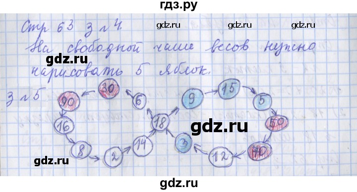 ГДЗ по математике 3 класс Дорофеев рабочая тетрадь  часть 1. страницы - 63, Решебник №1 2020