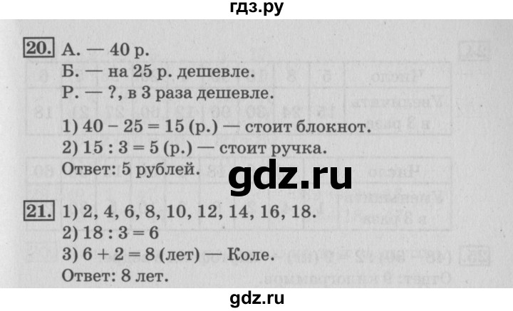 ГДЗ по математике 3 класс Дорофеев рабочая тетрадь  часть 1. страницы - 19, Решебник №3 к тетради 2017