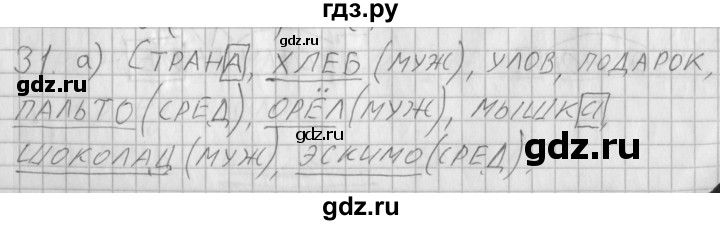 ГДЗ по русскому языку 3 класс Нечаева рабочая тетрадь  часть 1. упражнение - 31, Решебник 2015 №1