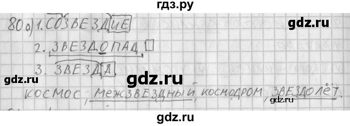 ГДЗ по русскому языку 3 класс Нечаева рабочая тетрадь  часть 1. упражнение - 80, Решебник 2015 №1